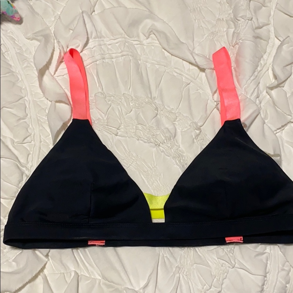 BLACK & NEON BIKINI TOP